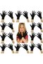 Black Stretch Fabric 23 April, 29 October, 19 May Marching Band Gloves, 10 Pairs (20 Pieces) (5496)