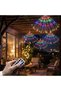 Set of 4 Retractable Led Lights – Colorful Decorative Fiber Led Lights with 8 Different Light Modes, Remote Control, and USB Cable - 3