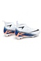 Original Ankle-High Socks with Cleats for Turf and Outdoor Soccer Fields, Sizes 36-37-38-39, White and Cobalt - 4