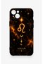 Leo Zodiac-Themed Patterned Silicone Case Compatible with iPhone 14 Plus/15 Plus - 2