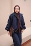 Navy Blue Jacket with Zippered Pockets