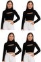 4 Pcs Neck Collar Sleeves with Sleeves for Islamic Dress