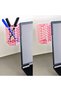 3D-Printed Monitor Pencil Holder - Hexagonal Laptop Edge Pencil Holder with Honeycomb Pattern - Pink BZELDR05
