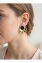 Set of 2 Dangling Flower and Fan Earrings - 3