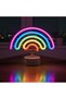 Plastic Rainbow Neon LED Light – Decorative Colorful Desktop and Ambient Lighting (5496)