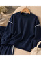 Basic Oysho Fabric Set with Piped Detail and a Crew Neck - 2