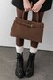 Luna Belt Suede Shoulder Bag - 7