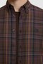 Men's Burgundy Regular-Fit Plaid Long-Sleeve Shirt 50329586-VR074 - 6