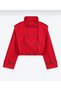 Cropped Trench Coat with Double-Breasted Button-Front Design - 5