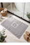 Set of 2 100% Cotton Footprint Bath Mats - 3