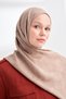 MAREN PATTERNED FLOSS VISCOSE SCARF - CAMEL HAIR