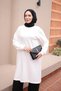Ecru Crew Neck Modal Tunic - 4
