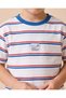 Boys White Striped T-Shirt - 3