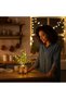 Artificial Flower with Light – Black Cobalt Led Decorative Plant, Desktop and Home Office Illuminated Ornamental Plant - 4