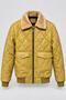 Winter Faux Leather Jacket with Fur-Trimmed Collar and Quilted Padding KMD 862_50543 - 2