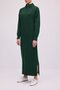 FISHERMAN'S COLLAR ZIPPERED MAXI KNIT DRESS - 3