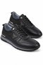 Men's Black Classic Casual Sneakers—Casual Shoes—Super Soft Leather - 2