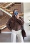 VELVET COAT WITH HERRINGBONE PATTERN - 8