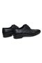 Men's Genuine Leather Classic Shoes, Black Summer Shoes - 4