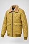 Winter Faux Leather Jacket with Fur-Trimmed Collar and Quilted Padding KMD 862_50543 - 3