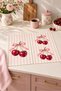 Cherry Ribbon Pink Striped Pattern Digitally Printed 2-Piece Kitchen Towel Set, 35x55 cm - 3