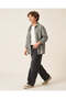 Senior Boys Washed Black Wide-Leg Jeans - 4