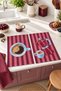 Burgundy Brew Coffee Moka Pot Burgundy Striped Pattern Digital Print 2-Piece Kitchen Towel Set 35x55 cm - 5