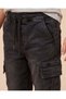 Boys Black Cargo Joggers - 3