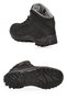 Men's Waterproof Black Nubuck Genuine Leather Outdoor Boots with Non-Slip Soles M1461 - 5
