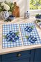 Blueberry Picnic Wild Blueberry Checked Pattern Digitally Printed 2-Piece Kitchen Towel Set, 35x55 cm - 8
