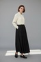 Shirt Dress with Paneled Waistband and Elastic Waist, Two-Button Vest Set - 2