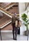 Mandarin-Collar Jacket with Button Details - 4