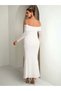 Rochie maxi, alb - 2