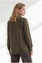 Women's Khaki Mottled Thick Velvet Shirt GML-19001465 - 2