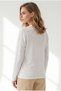 Women's White Diamond Patterned Fine Knit Cardigan HRK-19000535 - 2