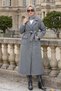 Gray Wool Coat with Pockets, Buttons, and a Belt HM2981 - 2