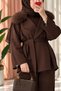 Fur-Trimmed Scuba Set with Zip Detail - 3