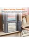 4 Pack Clothes Storage Bins with Metal Frame, Stackable Storage Box - 6