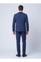 Parlement Blue Regular Fit 4-Drop Micro-Patterned Mono-Collar Men’s Suit - 3