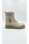 Women's Non-Slip Rubber Sole, Zipper Winter Combat Boots - 8