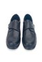 Black Men's Velcro-Closure Orthopedic Genuine Leather Casual Comfort Shoes - 6