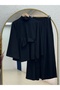 Cannaz Side-Tie Two-Strap Pants Suit - ML3003 Black - 2