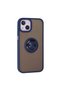Apple iPhone 15 Case Montreal Silicone Cover with Ring - Navy Blue - 3