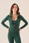 x Ece Yeşil Zipper-Front Sports Jacket with Collar - 7