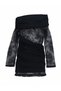 Rochie mini, negru - 4