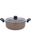 Delcasa Granite Coated Non stick Smart Cookware Set 9Pcs DC1577BGE Induction Compatible 26cm Casserole + Lid 20cm Casserole + Lid, 26cm Frypan, 24cm Wok Pan,16cm Saucepan - 4