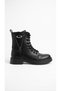 Women's Non-Slip Rubber Sole, Zipper Winter Combat Boots - 8