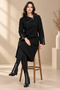 100% Cotton Black Women's Tunic Dress with Zip Detail - 4