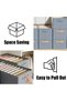 Wardrobe Clothes Organizer with Three Different Sizes and 6 Grids - 3