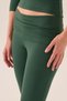 Green Jersey Capri Pants with Fold-Over Hem - 4